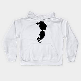 Ghost buddy silhouette Kids Hoodie